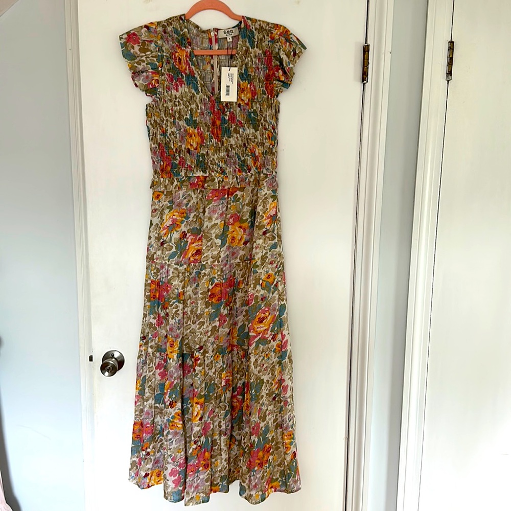 Sea NY NWT smocked midi dress